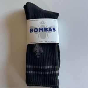 NWT Bombas Mens Large Crew Socks Honeycomb Knee High Black